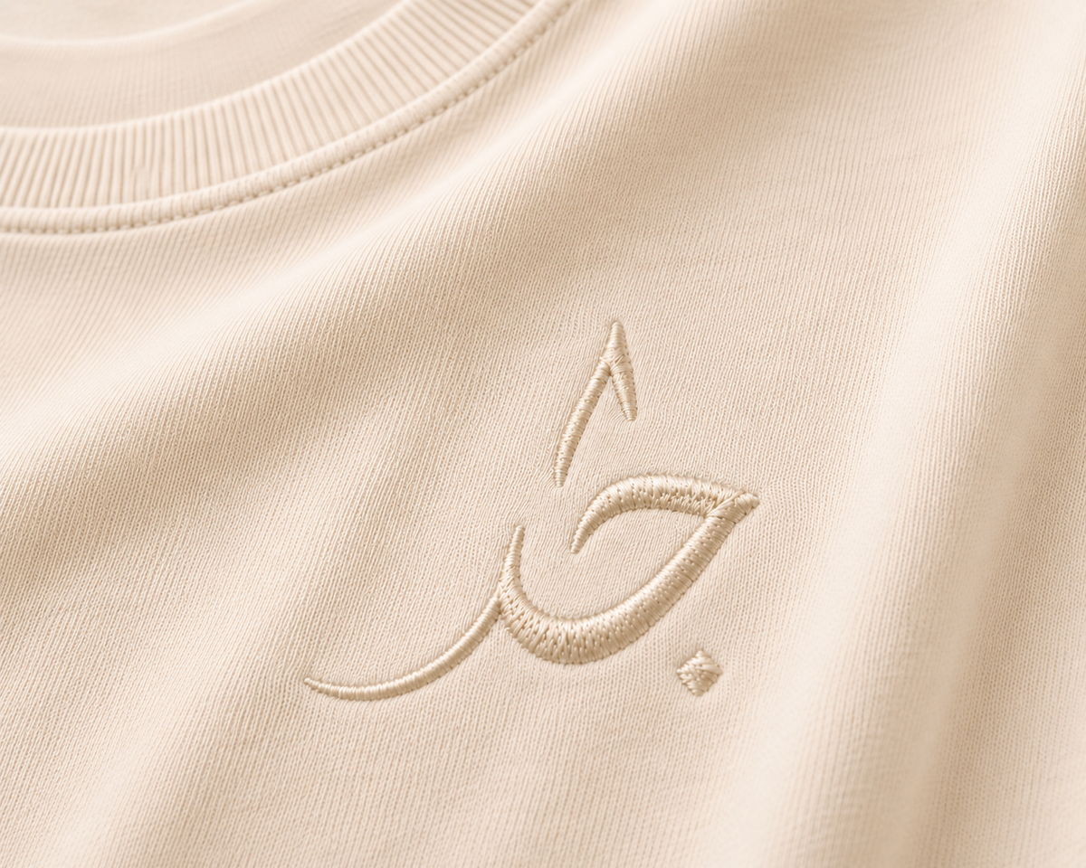 T-shirt oversize "Sabr" Beige